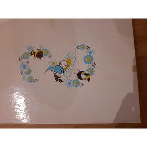 Vintage Baby Gift Set, Stayon Crib Sheet and Rattle gift